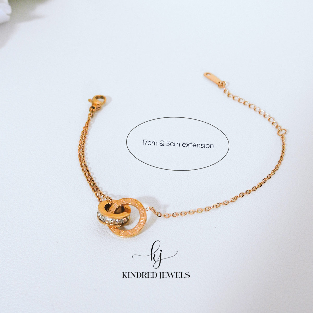 [SG] Le Petite Interlock Roman Bracelet | Stainless Steel | Kindred Jewels