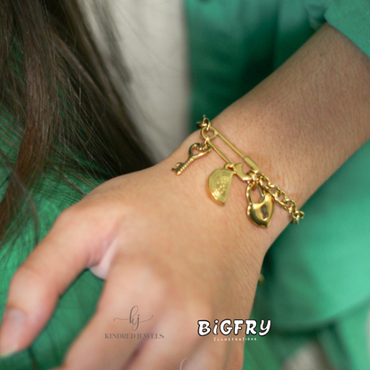 Hope Set | Charm Bracelet + Pin