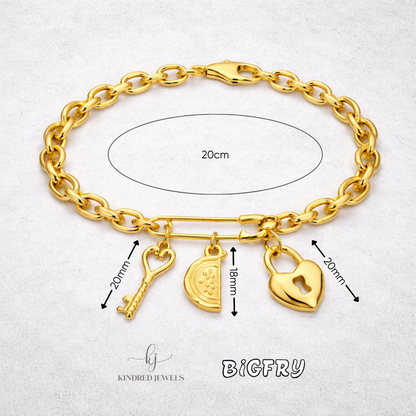 Hope Set | Charm Bracelet + Pin