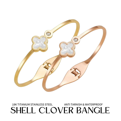 [SG] CLOVER BANGLE  | TITANIUM | KINDRED JEWELS