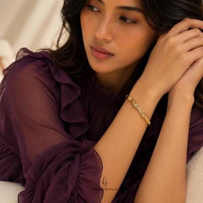 [SG] Sunburst Bangle | Stainless Steel | Kindred Jewels