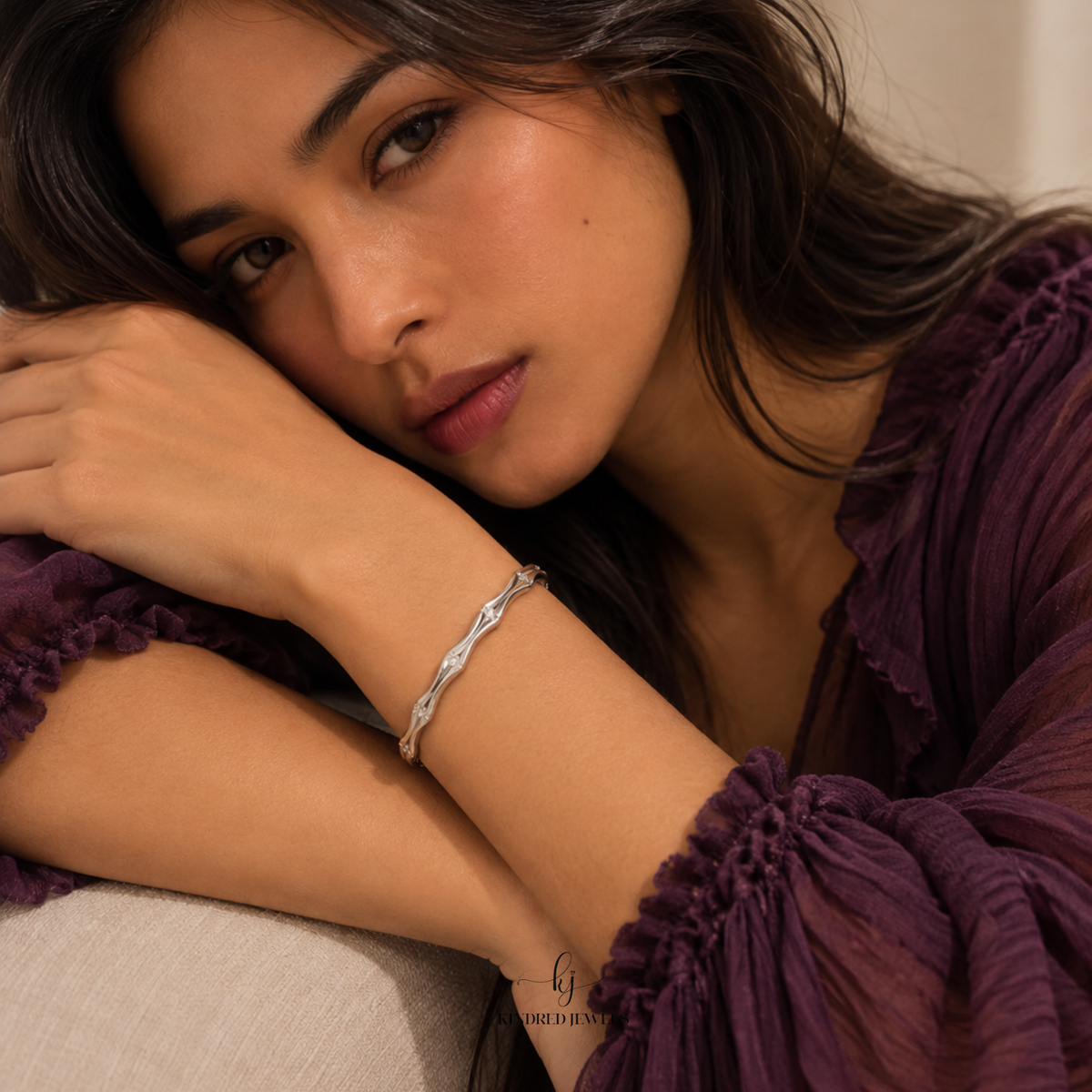 [SG] Sunburst Bangle | Stainless Steel | Kindred Jewels