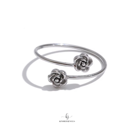 [SG] Rosy Posy Open Ring | Adjustable | Kindred Jewels