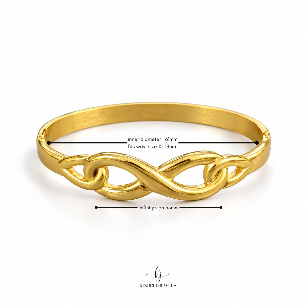 [SG] Infinity Bangle | Stainless Steel | Kindred Jewels