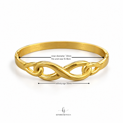 [SG] Infinity Bangle | Stainless Steel | Kindred Jewels