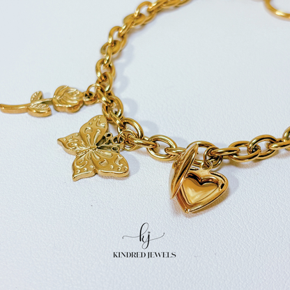 [Mother's Day Special] Garden Charm Bracelet | Stainless Steel | Kindred Jewels