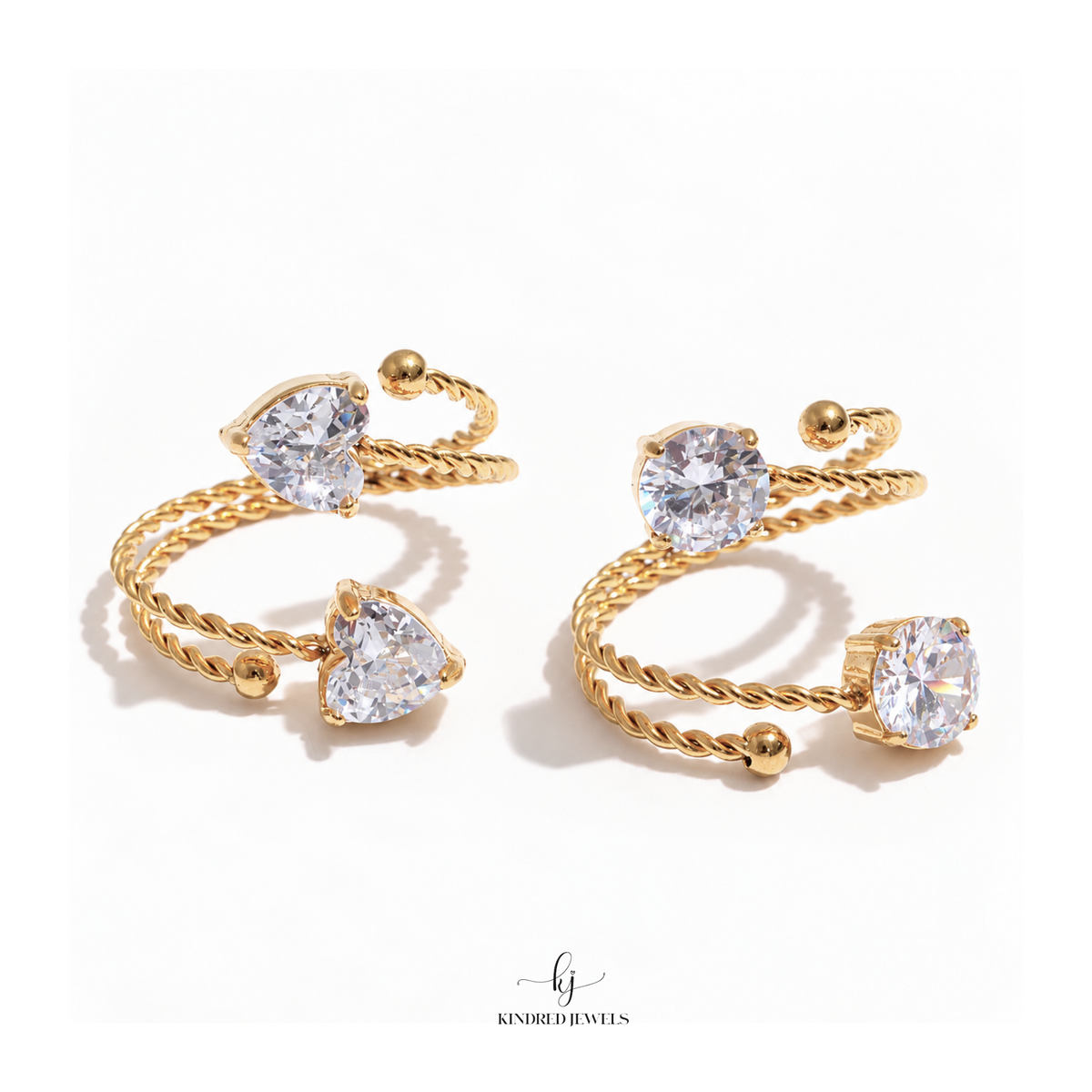 [SG] Angkasa Zircon Open Ring | Adjustable | Kindred Jewels