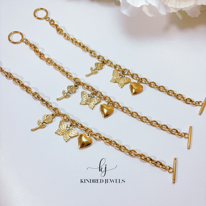 [Mother's Day Special] Garden Charm Bracelet | Stainless Steel | Kindred Jewels