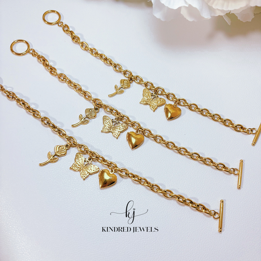 [Mother's Day Special] Garden Charm Bracelet | Stainless Steel | Kindred Jewels