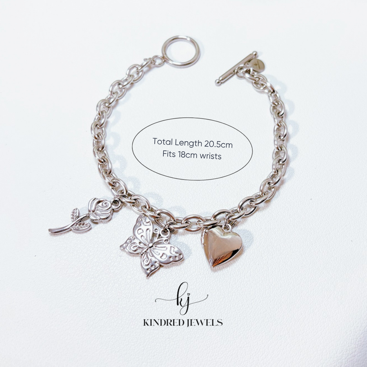 [Mother's Day Special] Garden Charm Bracelet | Stainless Steel | Kindred Jewels