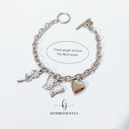 [Mother's Day Special] Garden Charm Bracelet | Stainless Steel | Kindred Jewels