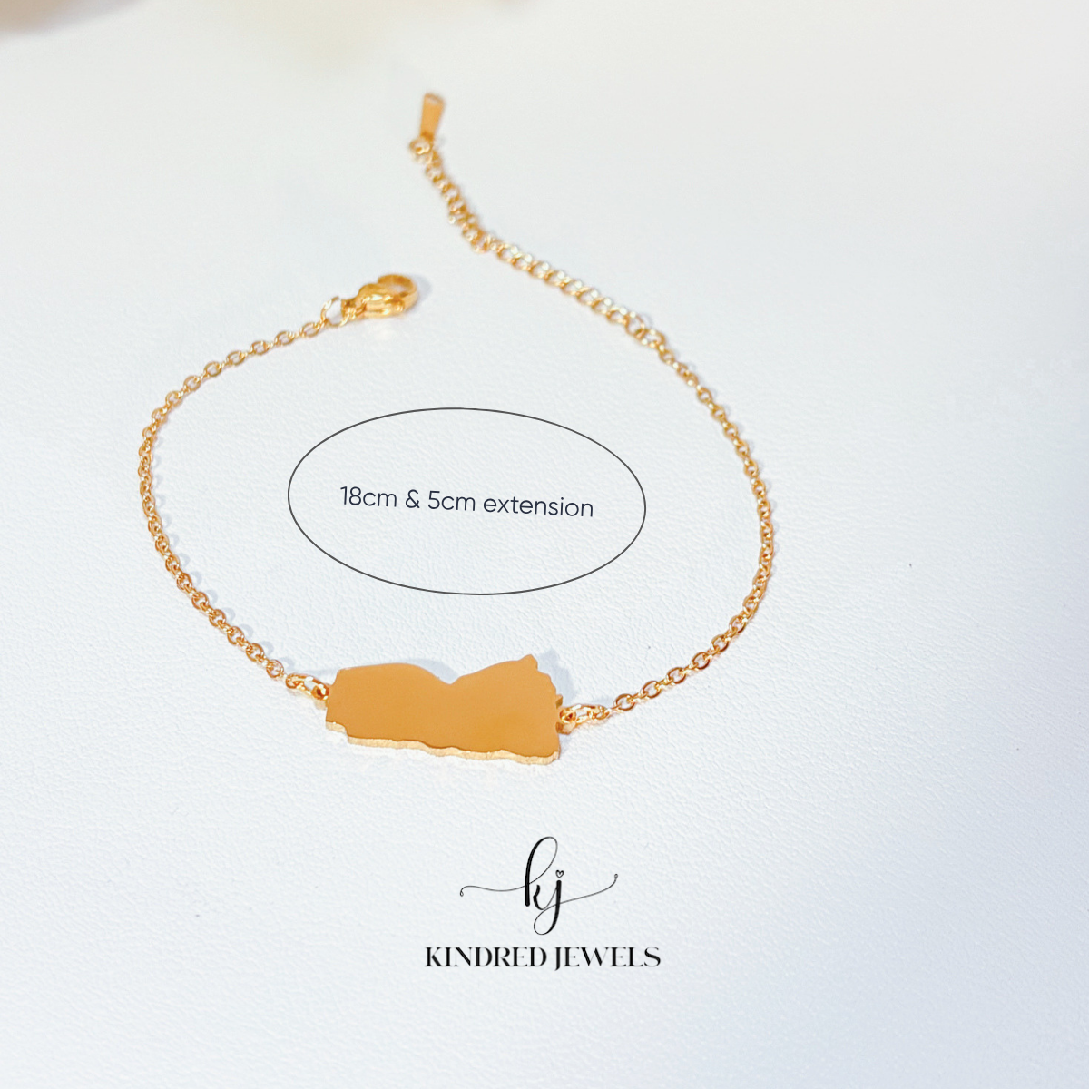 [SG] Yemen Map Bracelet | Unisex | Stainless Steel | Kindred Jewels