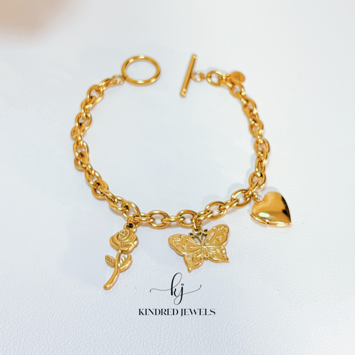 [Mother's Day Special] Garden Charm Bracelet | Stainless Steel | Kindred Jewels