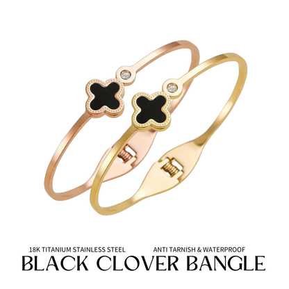 [SG] CLOVER BANGLE  | TITANIUM | KINDRED JEWELS