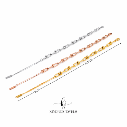 [SG] Horseshoe U-Chain Bracelet | Kindred Jewels