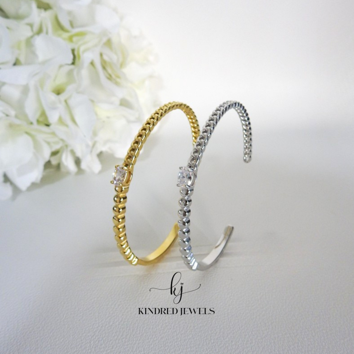 [SG] Chain Band Cuff Bangle | Kindred Jewels