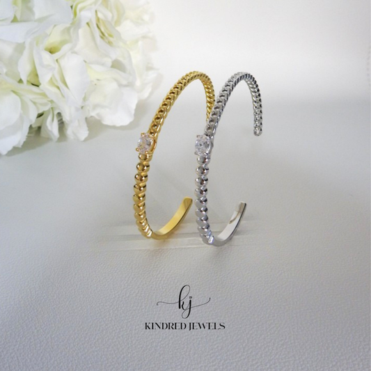 [SG] Chain Band Cuff Bangle | Kindred Jewels
