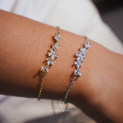 [SG] Le Petite Floral Bracelet | Stainless Steel | Kindred Jewels