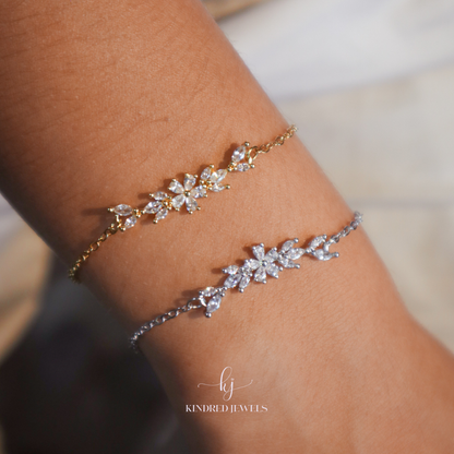[SG] Le Petite Floral Bracelet | Stainless Steel | Kindred Jewels