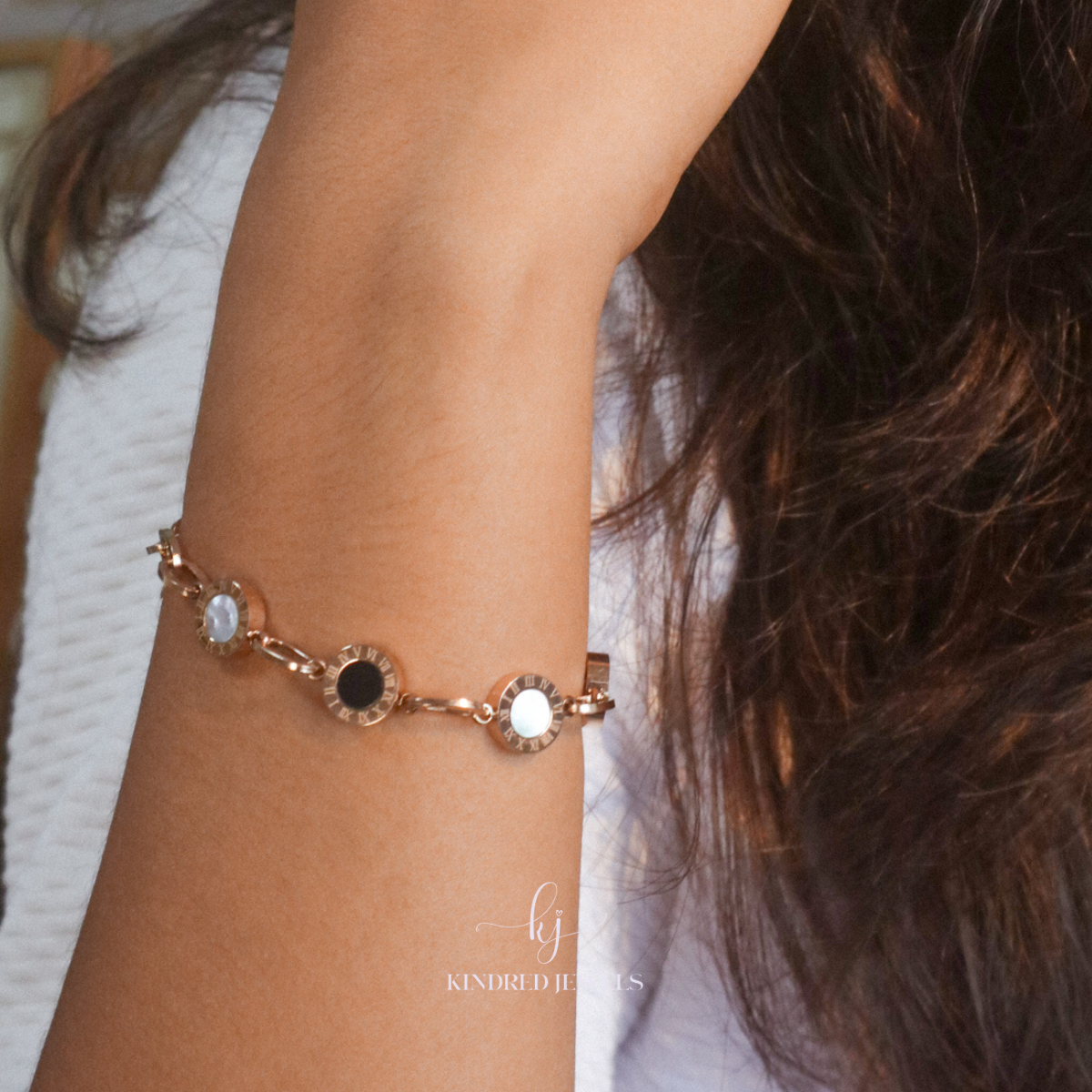 [SG] Roman Disc Bracelet | Stainless Steel | Kindred Jewels