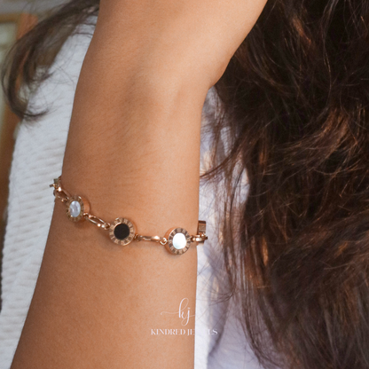 [SG] Roman Disc Bracelet | Stainless Steel | Kindred Jewels