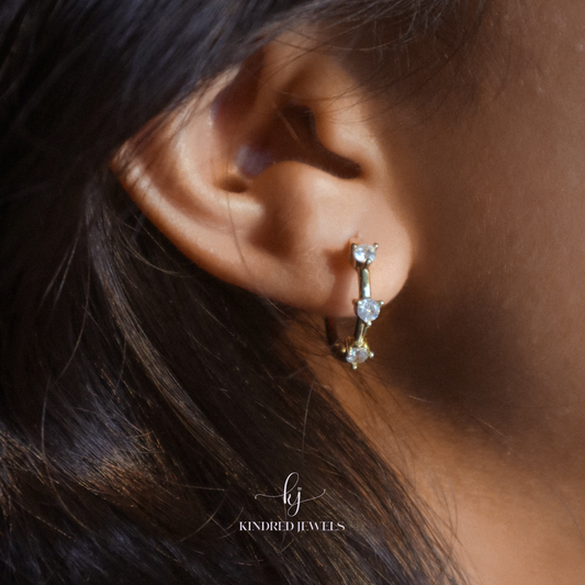 [SG] Trio Bling Hoop Earring | Kindred Jewels