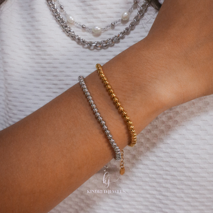 [SG] 4mm Bubble Bracelet | Stainless Steel | Kindred Jewels