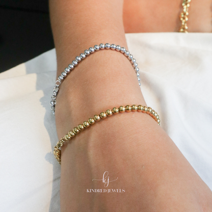 [SG] 4mm Bubble Bracelet | Stainless Steel | Kindred Jewels