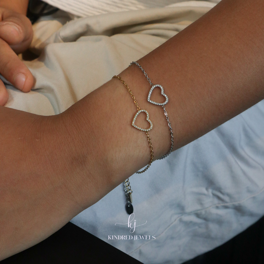 [SG] Le Petite Heart Bracelet | Stainless Steel | Kindred Jewels