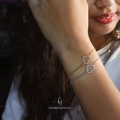 [SG] Le Petite Heart Bracelet | Stainless Steel | Kindred Jewels