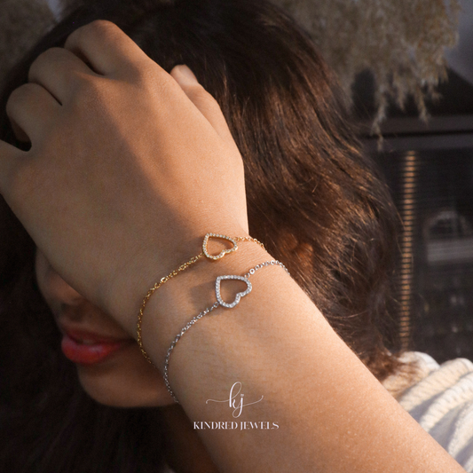 [SG] Le Petite Heart Bracelet | Stainless Steel | Kindred Jewels