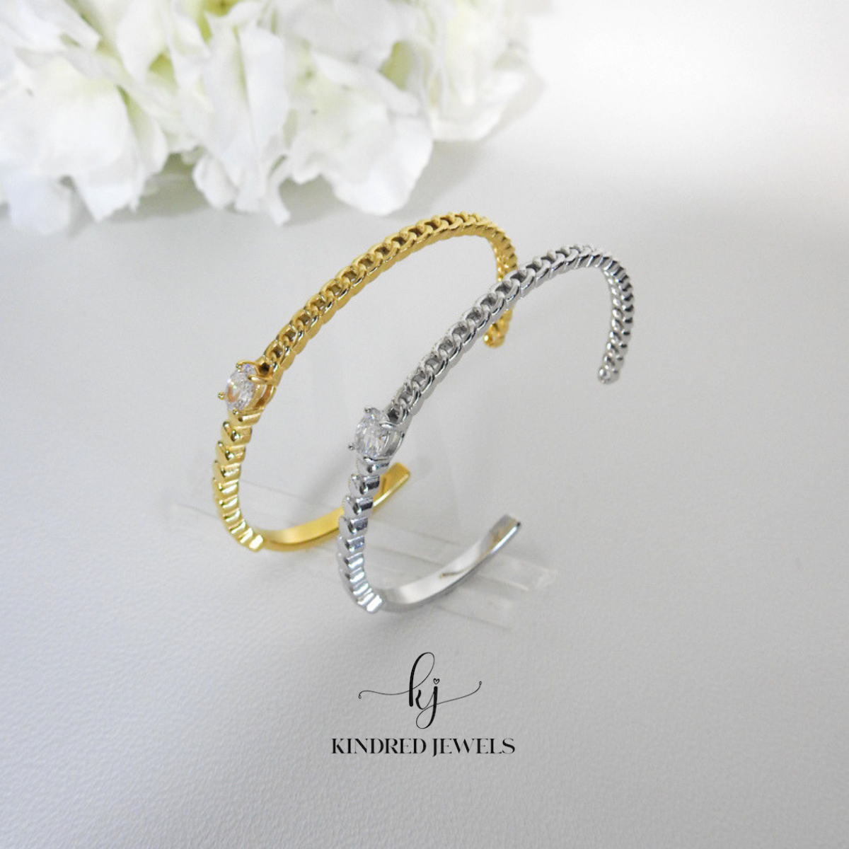 [SG] Chain Band Cuff Bangle | Kindred Jewels
