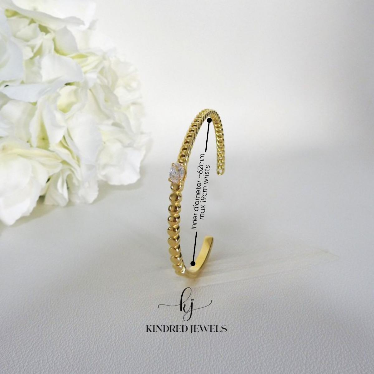 [SG] Chain Band Cuff Bangle | Kindred Jewels