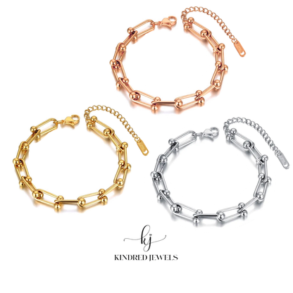 [SG] Horseshoe U-Chain Bracelet | Kindred Jewels