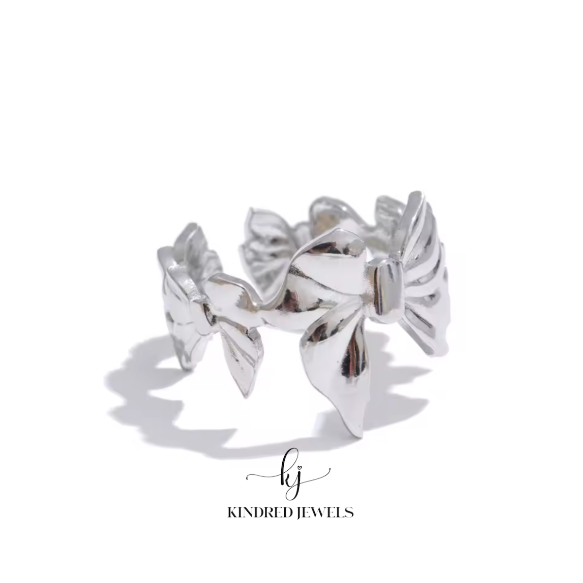 [SG] Bow Adjustable Ring | Stainless Steel | Kindred Jewels