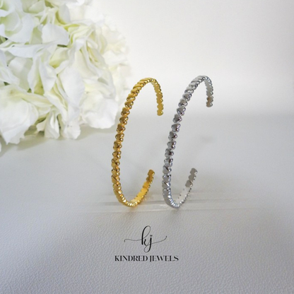 [SG] Little Hearts Adjustable Bangle | Kindred Jewels