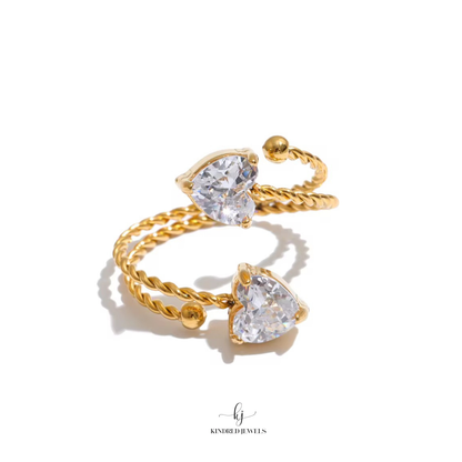 [SG] Angkasa Zircon Open Ring | Adjustable | Kindred Jewels