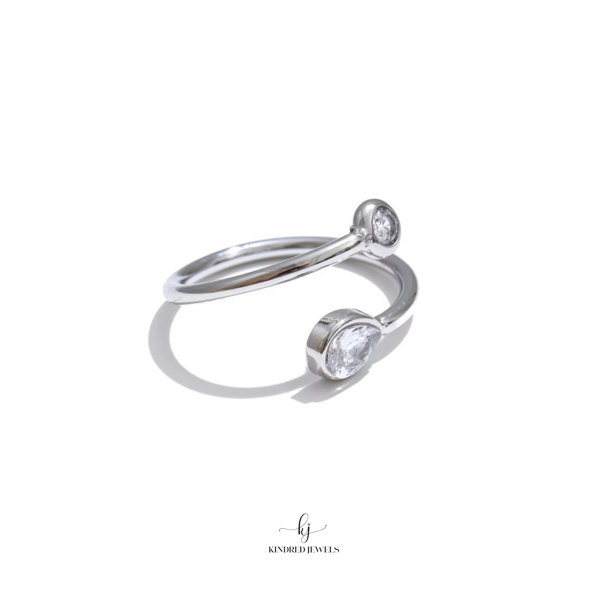 [SG] Cosmos Zircon Open Ring | Adjustable | Kindred Jewels