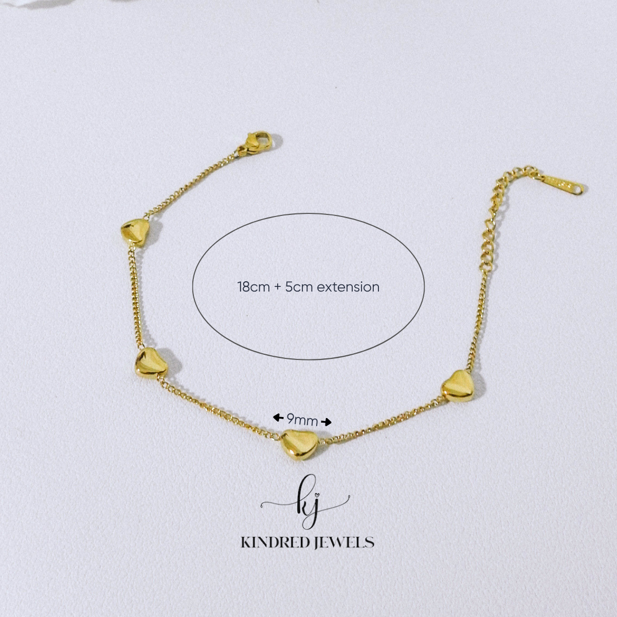 [SG] Amour Heart Bracelet | Stainless Steel | Kindred Jewels