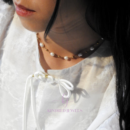 [SG] Aurielle Pearl Necklace | Kindred Jewels