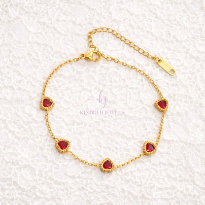 [SG] Rouge Heart Bracelet | Limited Edition | Kindred Jewels