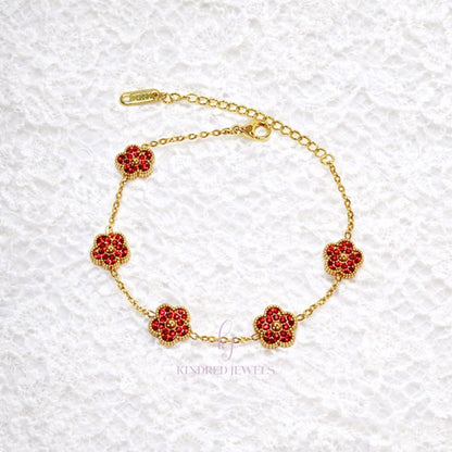 [SG] Scarlet Flora Bracelet | Limited Edition | Kindred Jewels