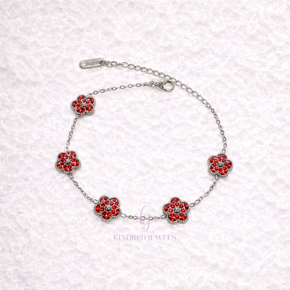 [SG] Scarlet Flora Bracelet | Limited Edition | Kindred Jewels