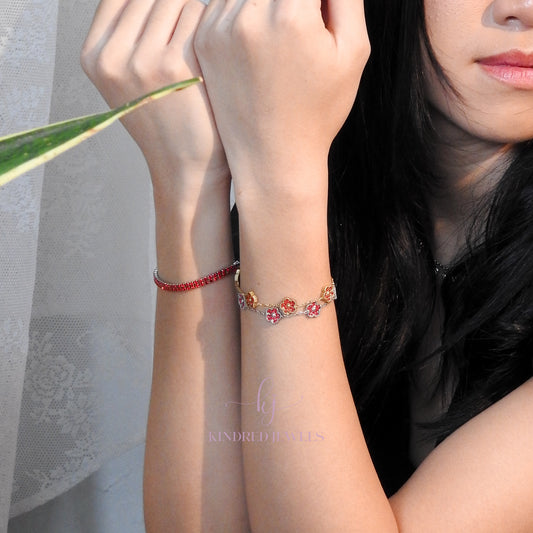 [SG] Scarlet Flora Bracelet | Limited Edition | Kindred Jewels