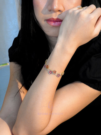 [SG] Scarlet Flora Bracelet | Limited Edition | Kindred Jewels