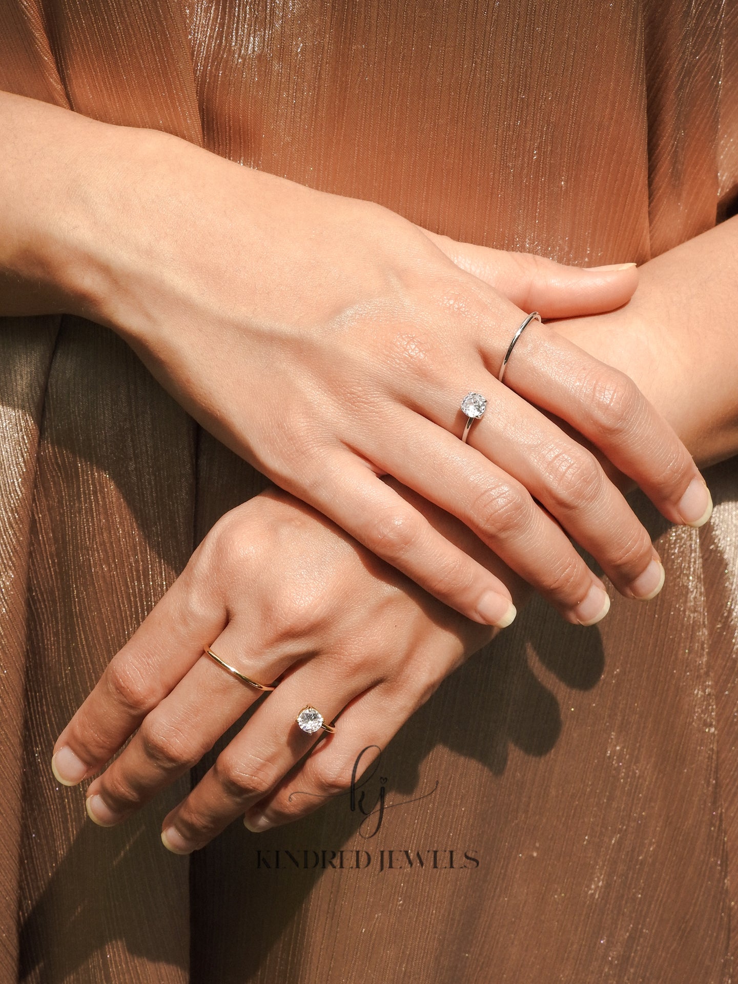 [SG] Bling Two Finger Ring | Kindred Jewels