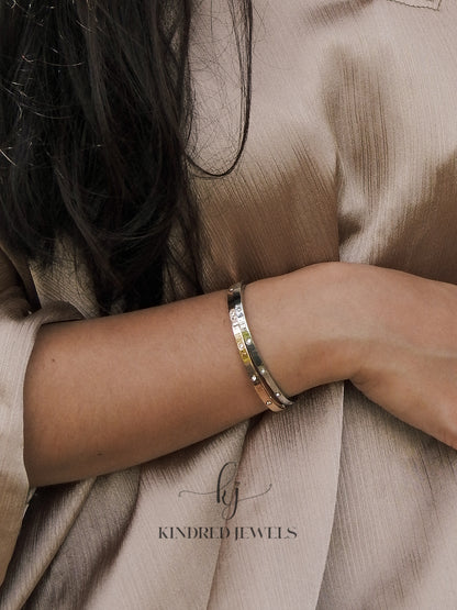 [SG] Slim Classic Diamond Bangle | Best Seller | Kindred Jewels