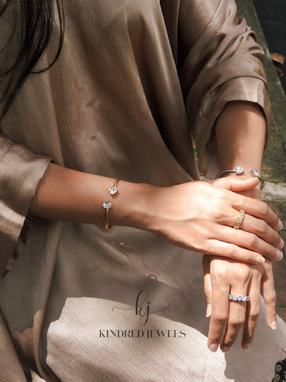 [SG] Putri Heart Open Bangle | Kindred Jewels