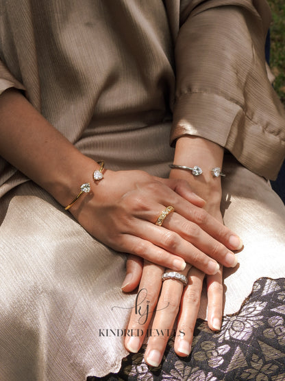 [SG] Putri Heart Open Bangle | Kindred Jewels