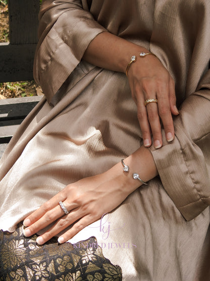 [SG] Putri Heart Open Bangle | Kindred Jewels